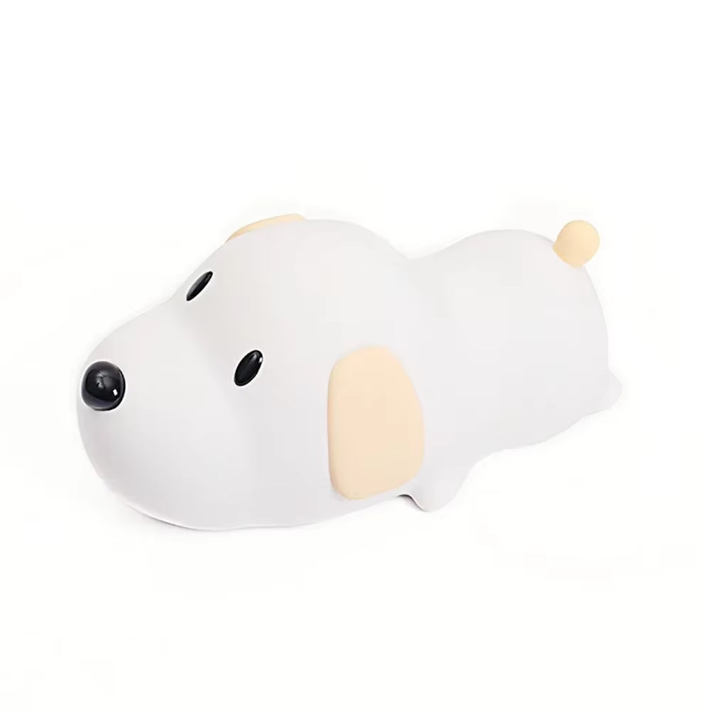 Adorable Silicone Puppy Night Light - Perfect for Kids' Bedrooms and Holiday Gifts! 🌙🐾✨